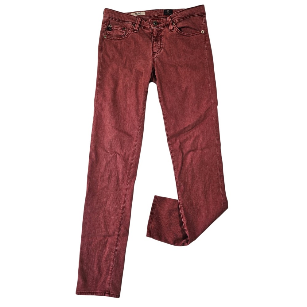 AG Adriano Goldschmied The Stilt Cigarette Leg Jeans 27R Terracotta Made in‎ USA